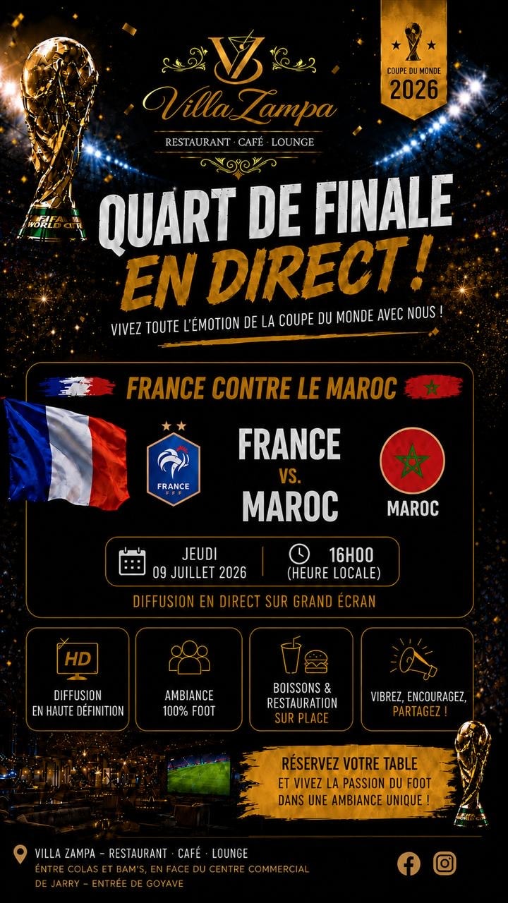 Affiche France vs Maroc
